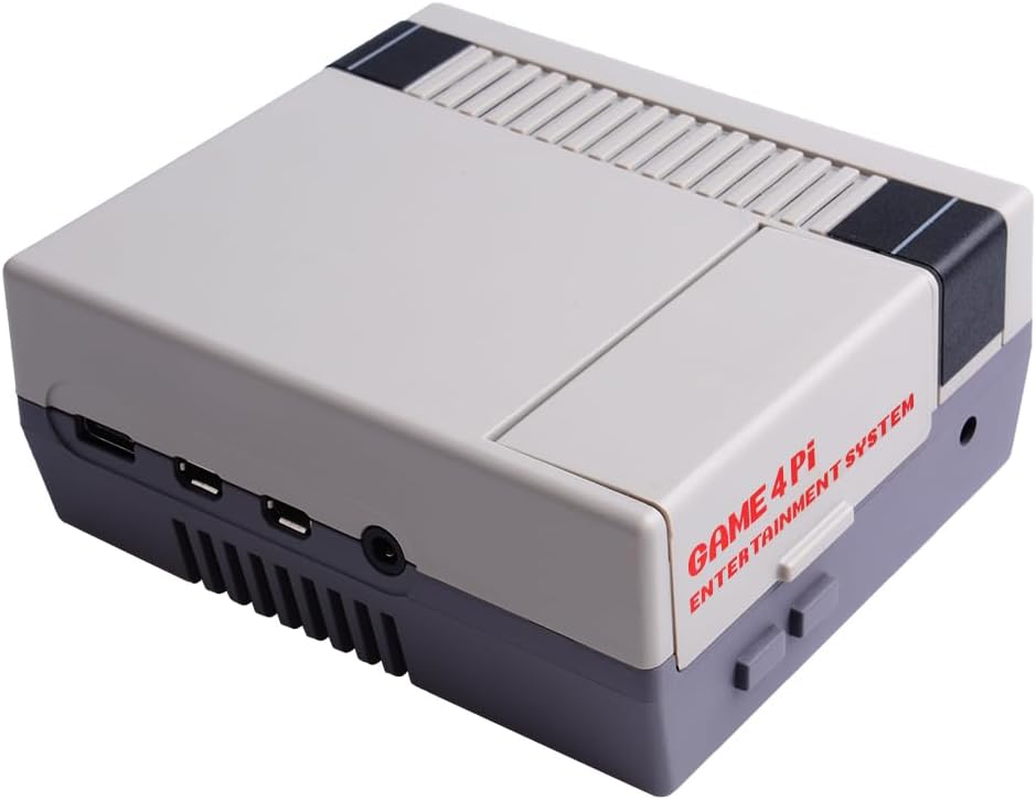 Geeekpi Case for Raspberry Pi 4, Cooling Fan, Heatsink for Raspberry Pi 4, Retro Gaming Nes4Pi Case for Raspberry Pi 4 Model B/4B image number 2