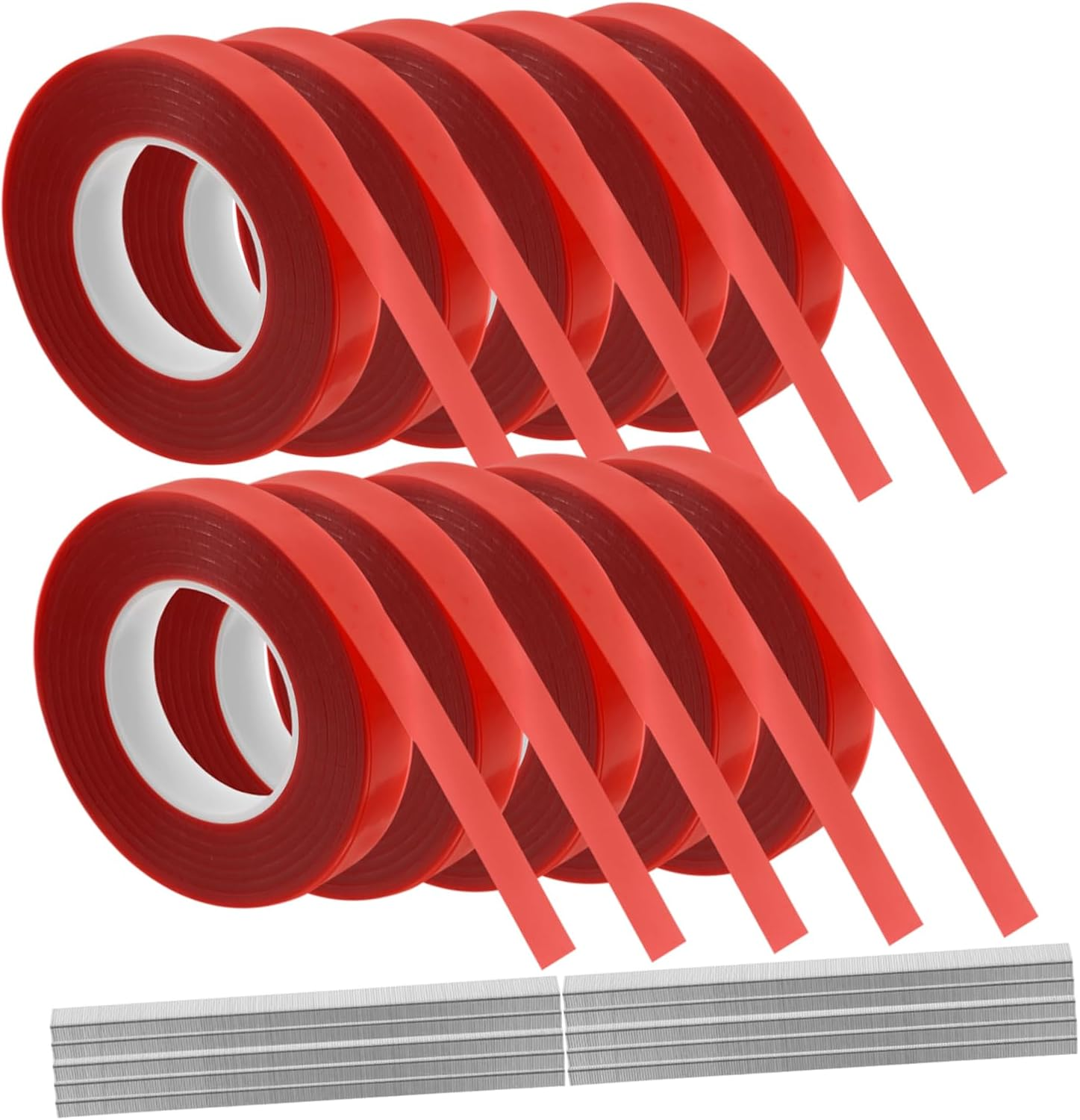 MOTHNUR 10Rolls Climbing Plant Ties Gardening Ties Plant Tying Machine Garden Staple Tool for Garden Trellis Pruning image number 1