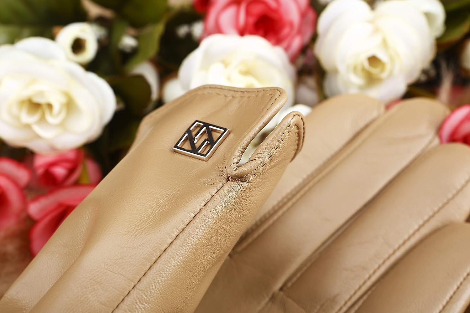 Nappanovum Women'S Italian Leather Gloves Lambskin Winter Comfort Gloves (Touchscreen or Non-Touchscreen) image number 1