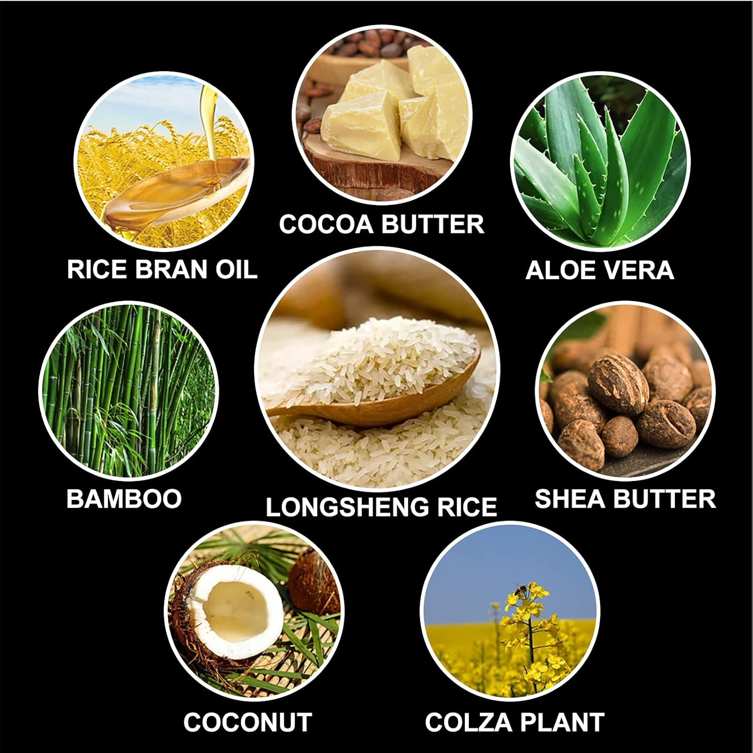 Rice Hair Soap, Shampoo Soap Bar, Organic Hair Care Rice Soap, Rice Soap Shampoo Soap Nourishes Frizz, Natural Conditioner, Repair Damaged Hair image number 2