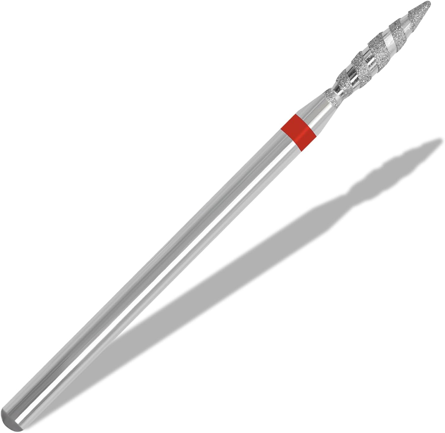 Vnjaoi Diamond Nail Drill Bits Safety Cuticle Drill Bit Nail Buffer Bit Pro Russian Electric File Bits for under Nail Dead Skin Cleaning Cuticle Remove Nail Art Design Manicure and Pedicure (Medium)