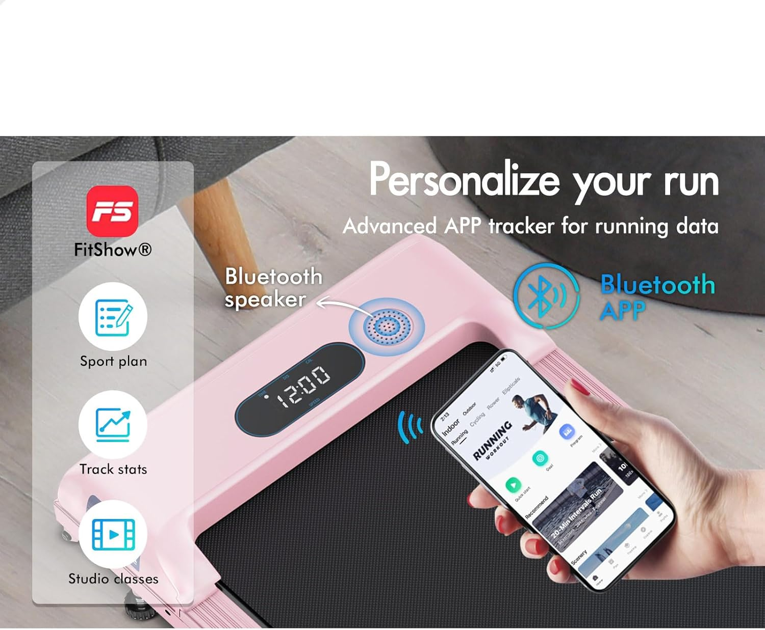 BLACK LORD Treadmill Electric Running Machine Workout Exercise 2.2/2.4/3.0/3.2/3.5/4.0/5.2HP Fitness Equipment Walking Jogging Trainer for Home Gym Office Commercial Series