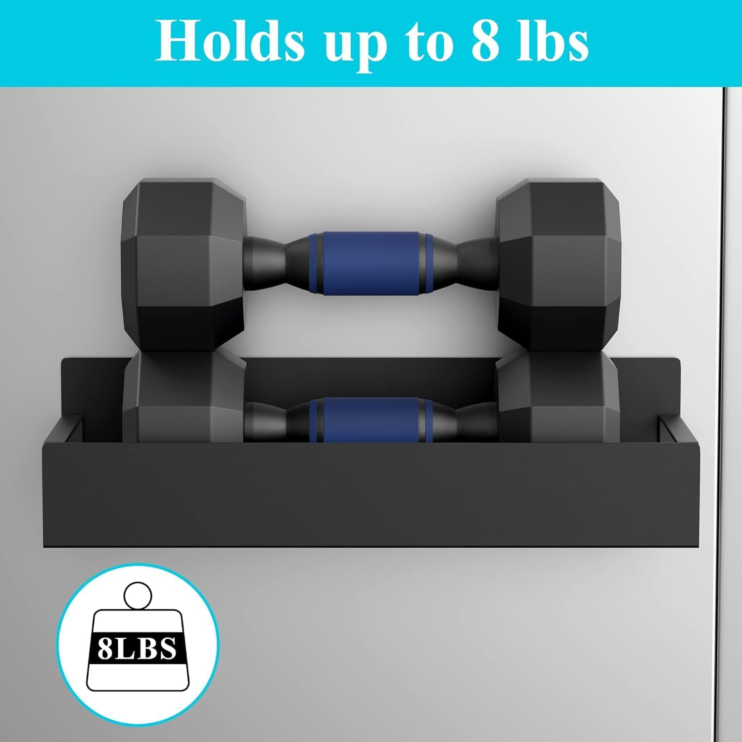 Metal 4 Pack Magnetic Spice Storage Rack Organizer for Refrigerator and Oven, Black Fridge Organizers and Storage image number 1