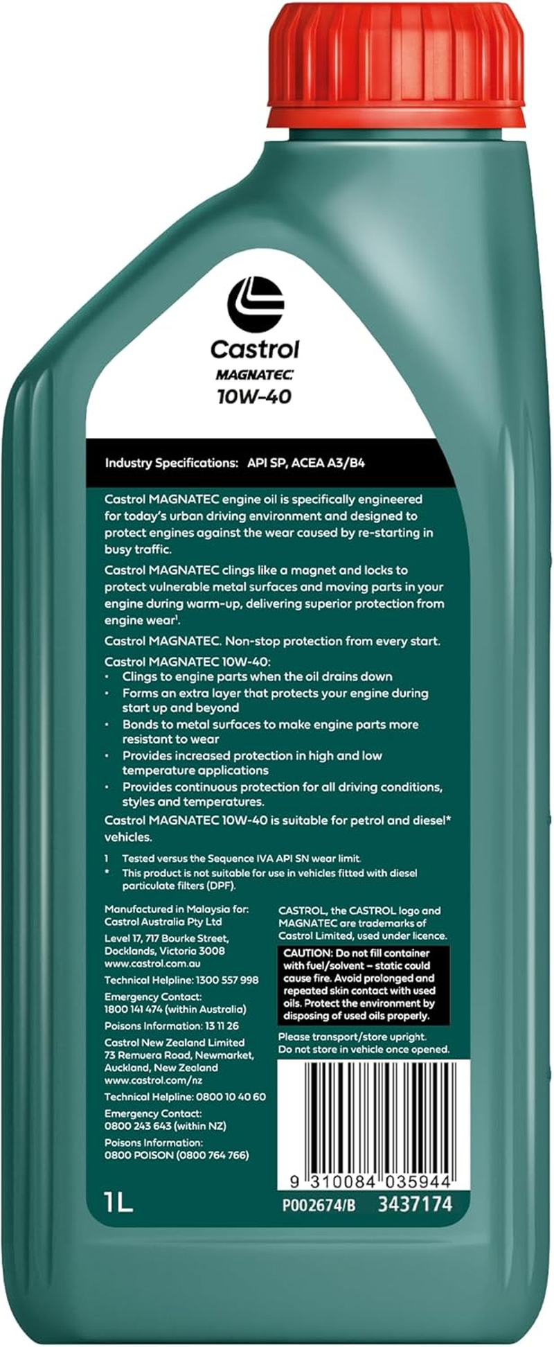 Castrol MAGNATEC 10W-40 Engine Oil 1 Litre