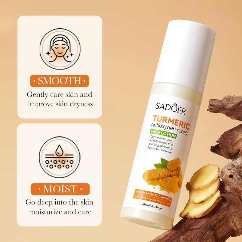 Turmeric Antioxidant Repair Face Lotion, Moisturising, Soothing,120Ml image number 2