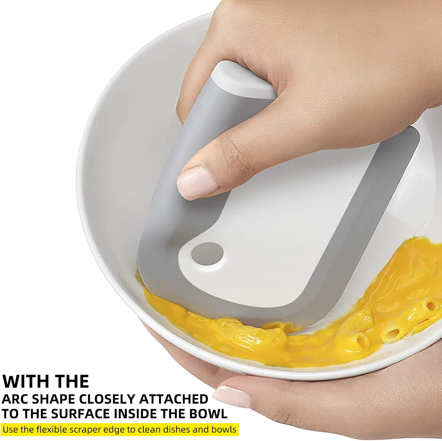 Kitchen Pot and Pan Dish Scraper, Nylon and Silicone Scraper,Cleaning Tool for Kitchen Accessory image number 1