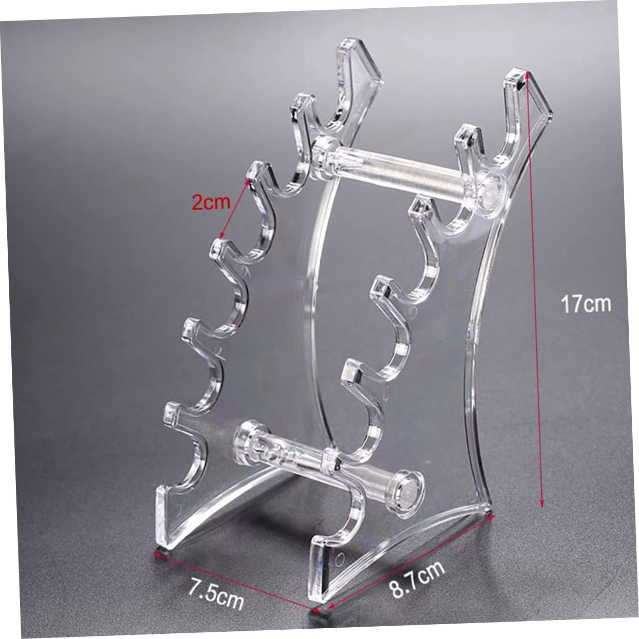 PLAFOPE 2Pcs Plastic Eyebrow Pen Stand Nail Art Pen Display Rack Pen Storage Holder Office Accessories Space-Saving Design image number 5