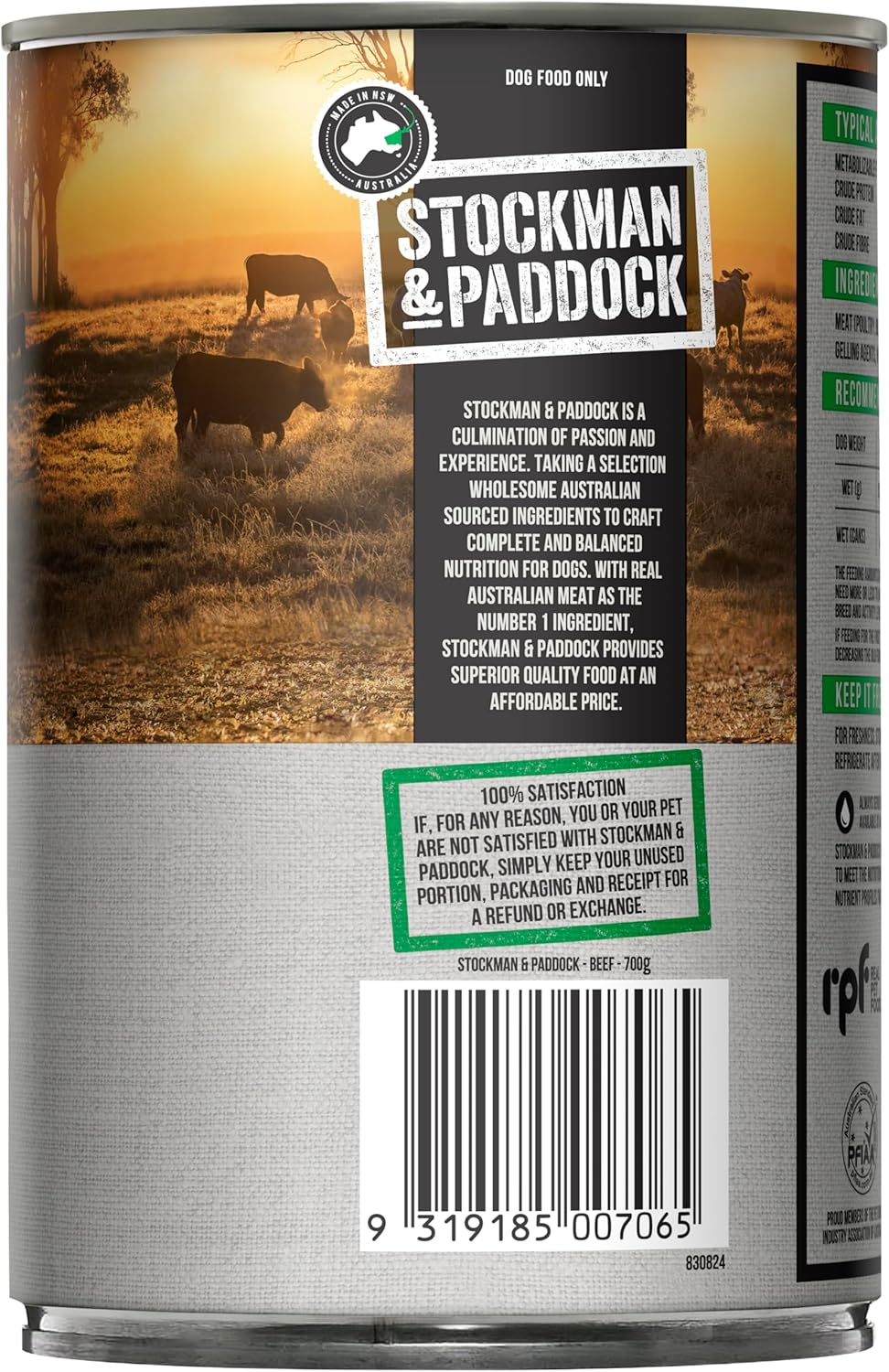 Stockman & Paddock Adult Wet Dog Food, Beef 12X700G - Real Australian Meat for Complete Nutrition, a Hearty Meal Dogs Love image number 2