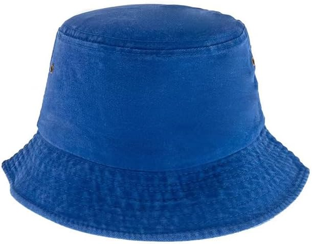 AIMALL Unisex Men Women Washed Cotton Outdoor Camping Sports Bucket Hats Fisherman Hat-Stylish Unisex Cotton Bucket Hat -Washed Finish for a Vintage Look