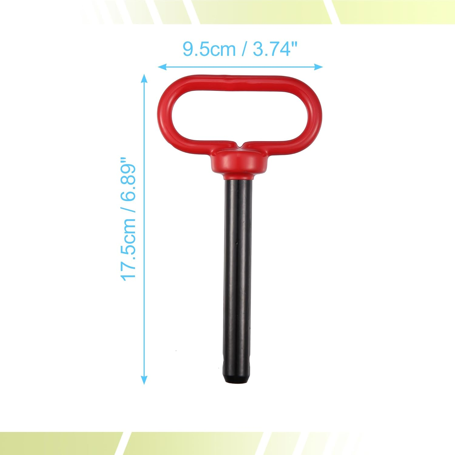 X AUTOHAUX 1Pcs 5/8" X 4" Trailer Towing Hitch Clips and Pins for Lawn Mower Trailer Towing Cargo Boat RV Car Truck Bike Tractor Tow Hitch Lock Pins Red Black image number 4
