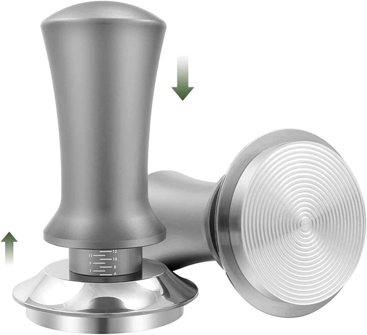 58Mm Espresso Coffee Tamper, Spring Loaded Tamper, Stainless Steel Barista Espresso Tamper, Calibrated Espresso Hand Tamper with Scale, for 58Mm Portafilter image number 5