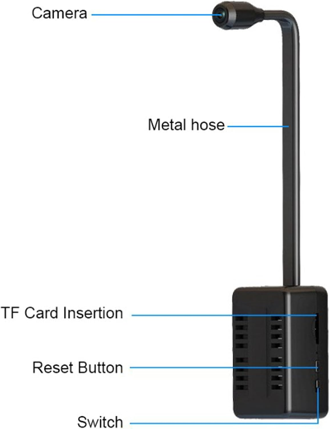 1080P Hidden Camera FHD, Small Security Camera 145&deg; Wide Angle, Wifi Indoor Outdoor Nanny Cam - Motion Detection, Loop Recording for Home Shop Balcony Office (64GB) image number 5