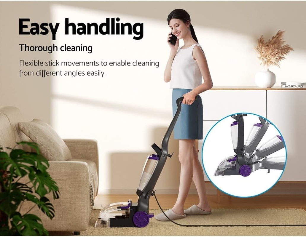 Carpet Washer Handheld Vacuum Cleaner 800W Portable Lightweight Home Cleaning image number 2