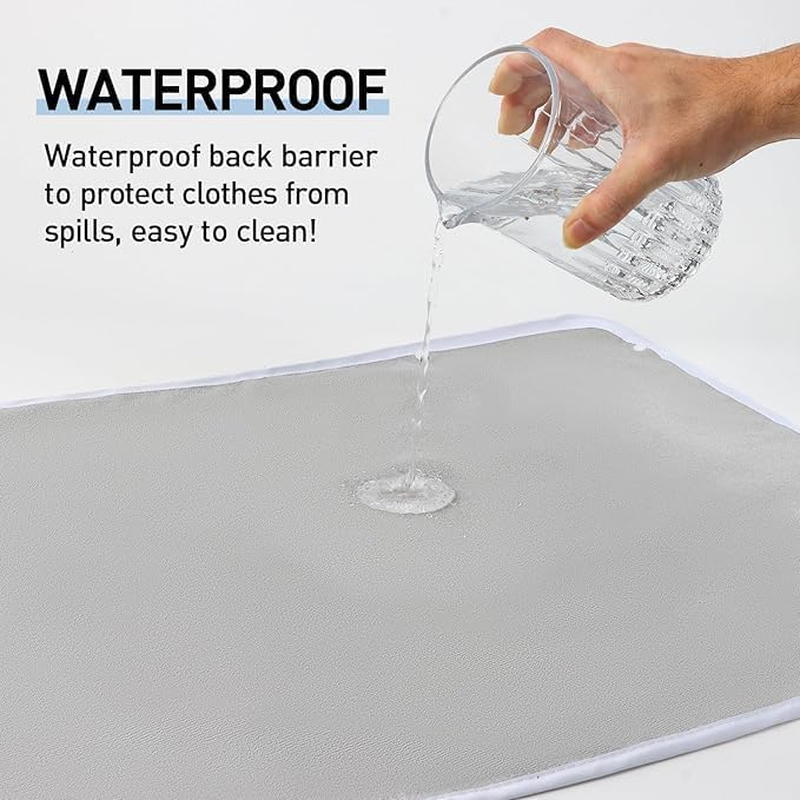 Pozico Adult Bibs for Eating - Unisex, Terry Cloth，Absorbent Front, Waterproof Back, Easy to Clean & Crumb Catcher image number 6