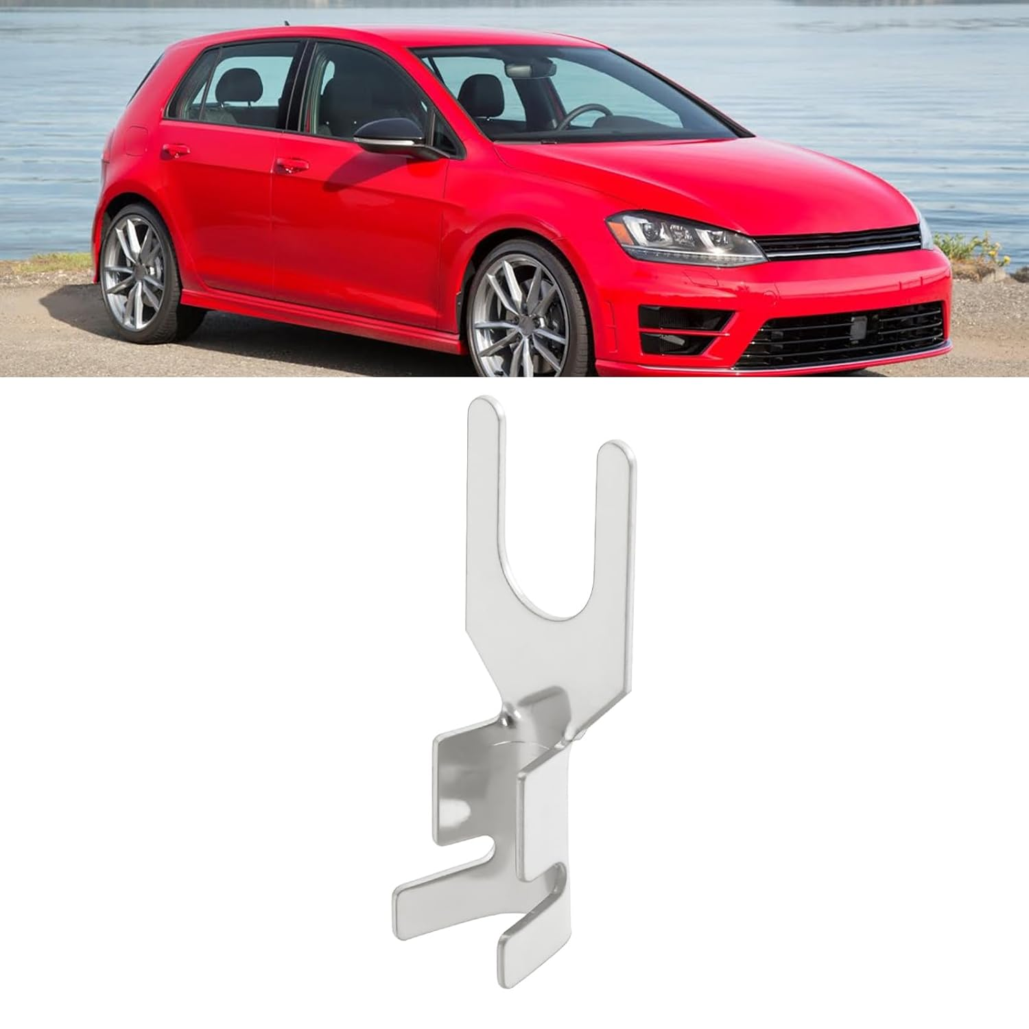 100Pcs Non-Insulated Fork Terminal M4 Tinned Copper Spade Crimp Terminals for Automotive Motorcycle, 0.5-1.5Mm&sup2; image number 4