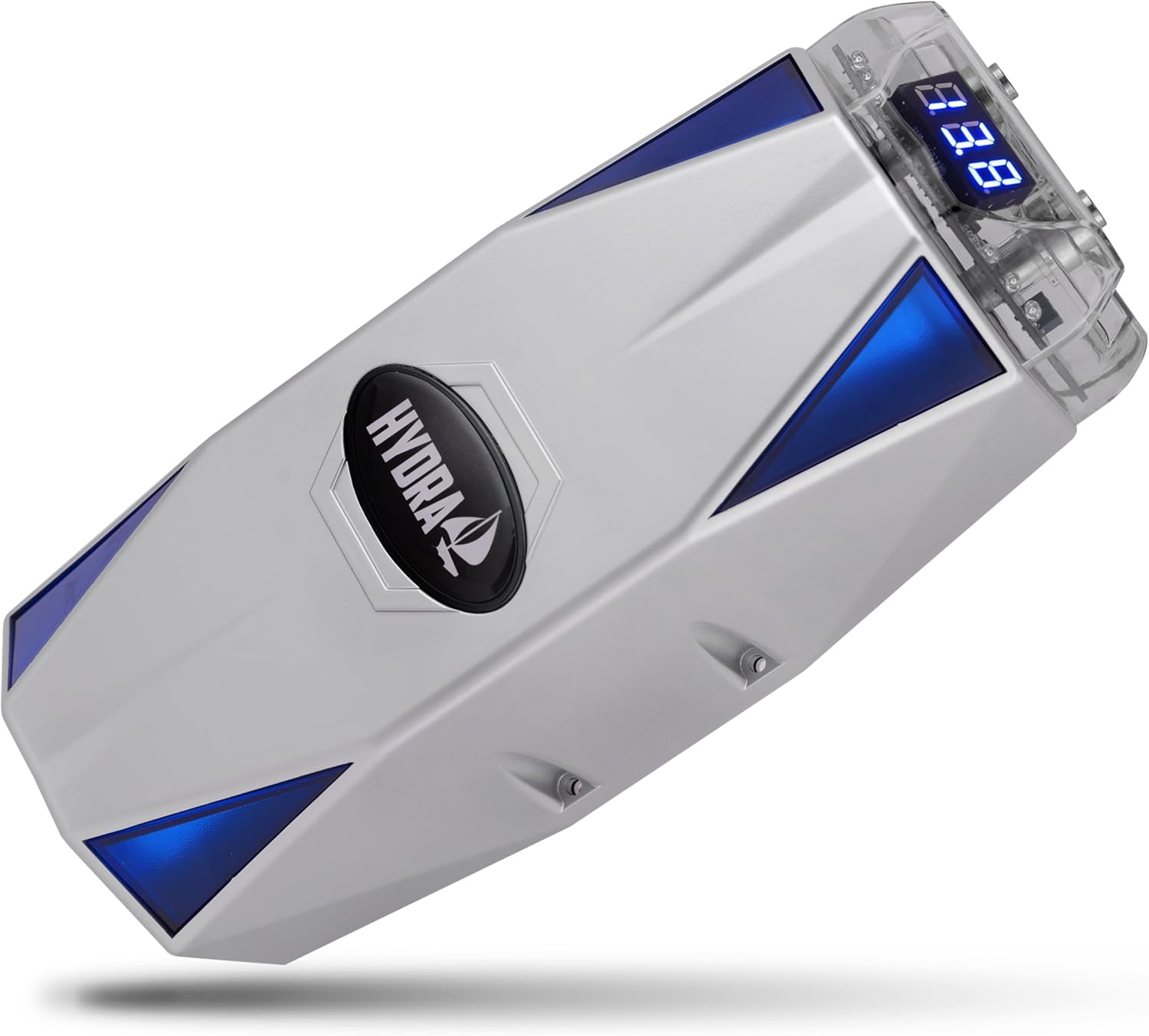 Pyle 0.3 Farad Digital Power Capacitor, High-Performance Car Audio Accessory with Blue Digital Display Voltage Readout and LED Flash, over Voltage Protection, Mounting Hardware, DC 12-24V image number 3