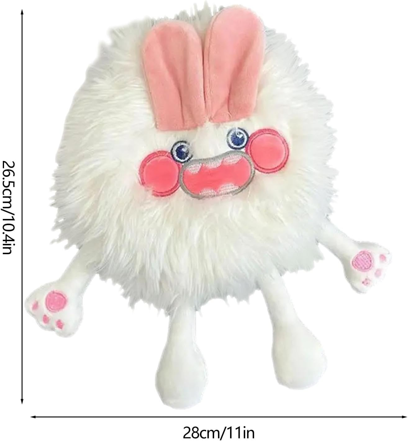 Rubber Hot Water Bottle - Cartoon Creature Design Hot Water Pouch,Leakproof Neck Warmer, Reusable Hand Warmer for Teen, Girls, Neck image number 3