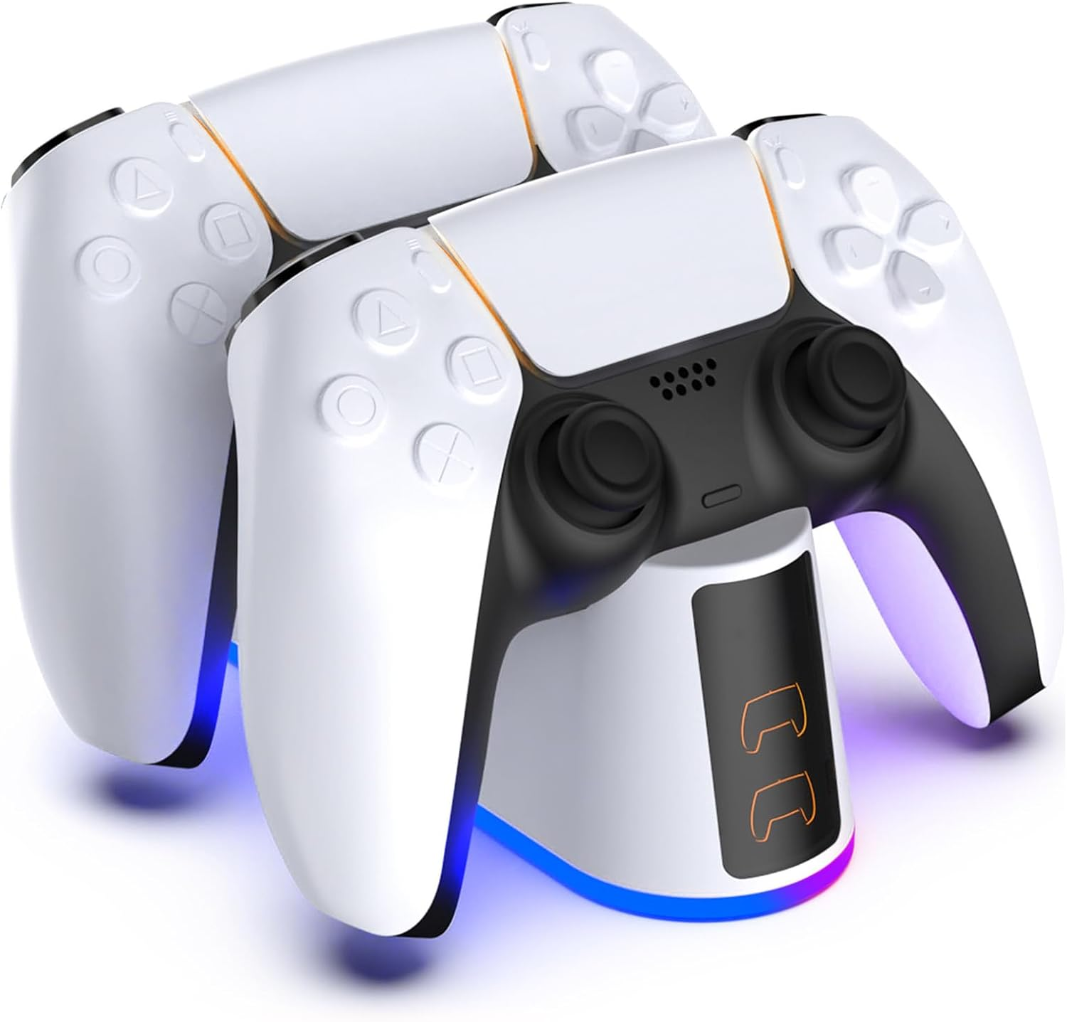 Pearyaest Controller Charger for Ps5,Fast Charging Station Dock with LED Indicator,Dualsense Charging Station for PS5 Controller,Fast Docking Charger with USB Type-C Charging(White) image number 6