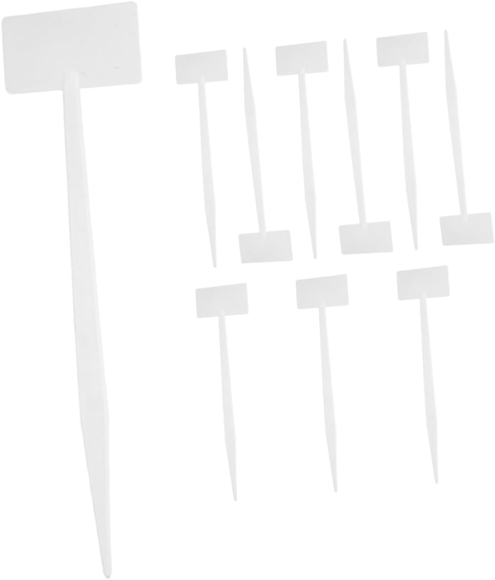 Yardenfun 10Pcs Gardening Signage Plastic Plant Labels Garden Plant Markers for Outdoor Garden Use image number 1