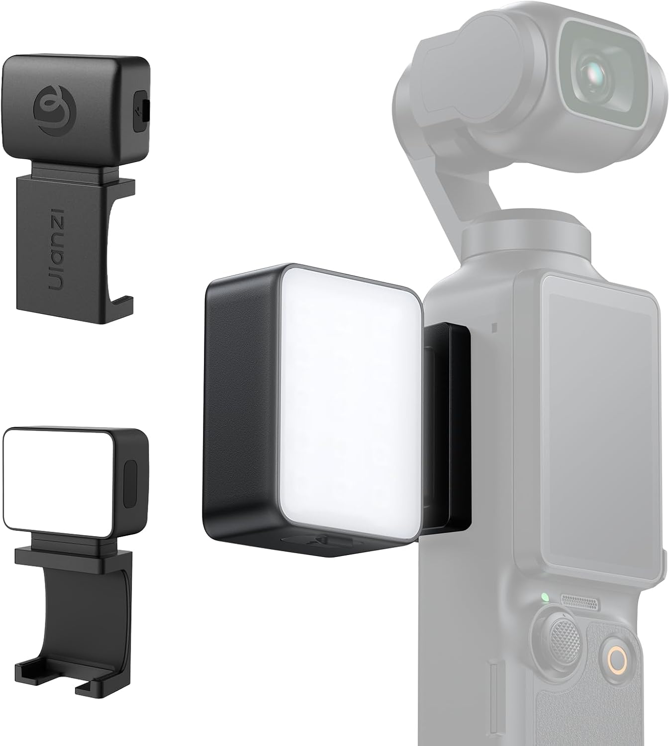 ULANZI LM001 Magnetic Mini LED Action Camera Video Light for DJI Osmo Pocket 3 4, 580OK, CRI &ge;95, IPX4 Water Resistance, Brightness 3 Levels Adjustable image number 5