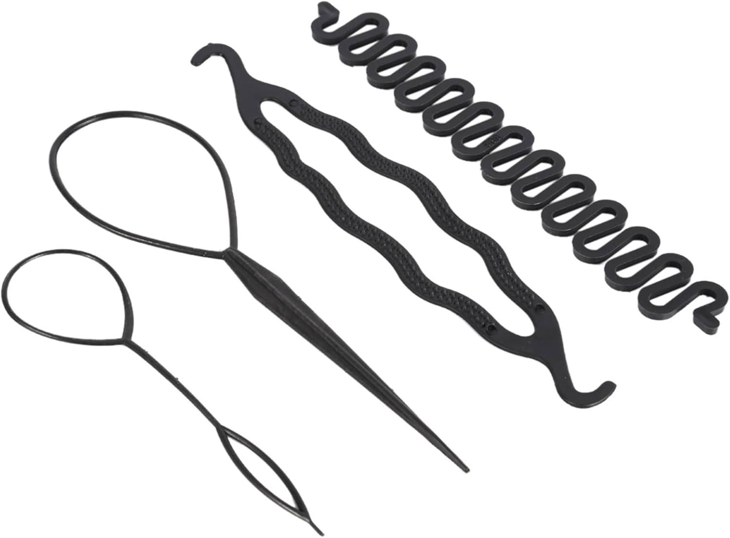 4 Pieces Styling Accessories Set - French Hair Clips, Braiding Stick for Hairstyling image number 6