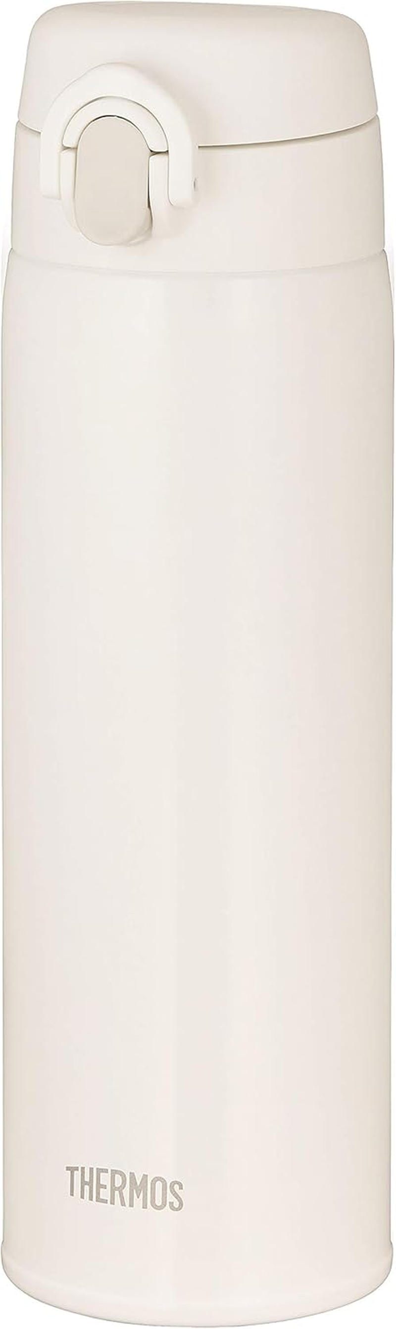 Thermos JOF-500 AWH Water Bottle, Vacuum Insulated Portable Mug, 16.9 Fl Oz (500 Ml), Alpine White, Easy to Clean and Easy to Clean, Ultra Lightweight, Compact Type, One Touch Open, Stainless Steel,