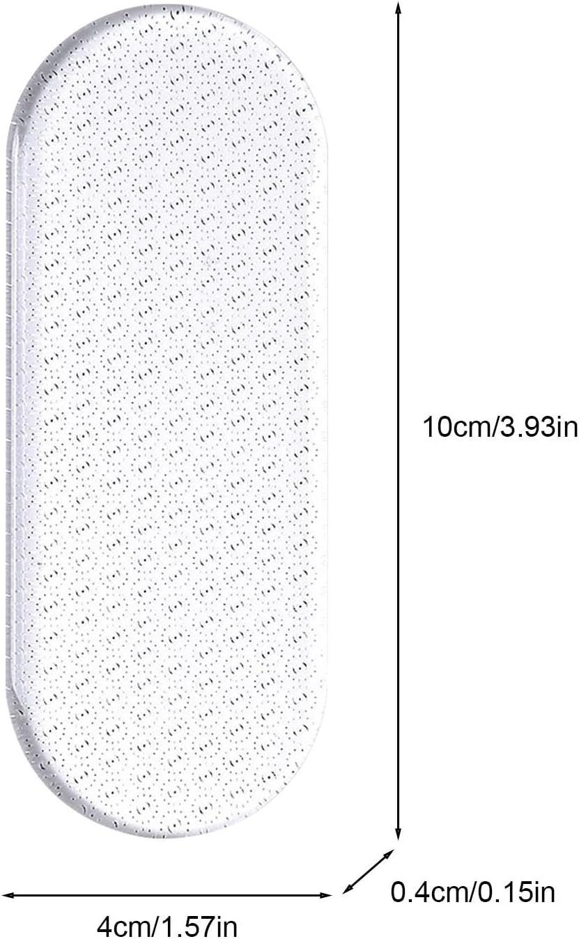 Glass Foot File Callus Remover,Clear Foot File | In-Shower Foot Scrubber Dead Skin Remover, Dry Heels Skin Remover Pedicure Kit for Feet Dead Skin Smoothing - C image number 7