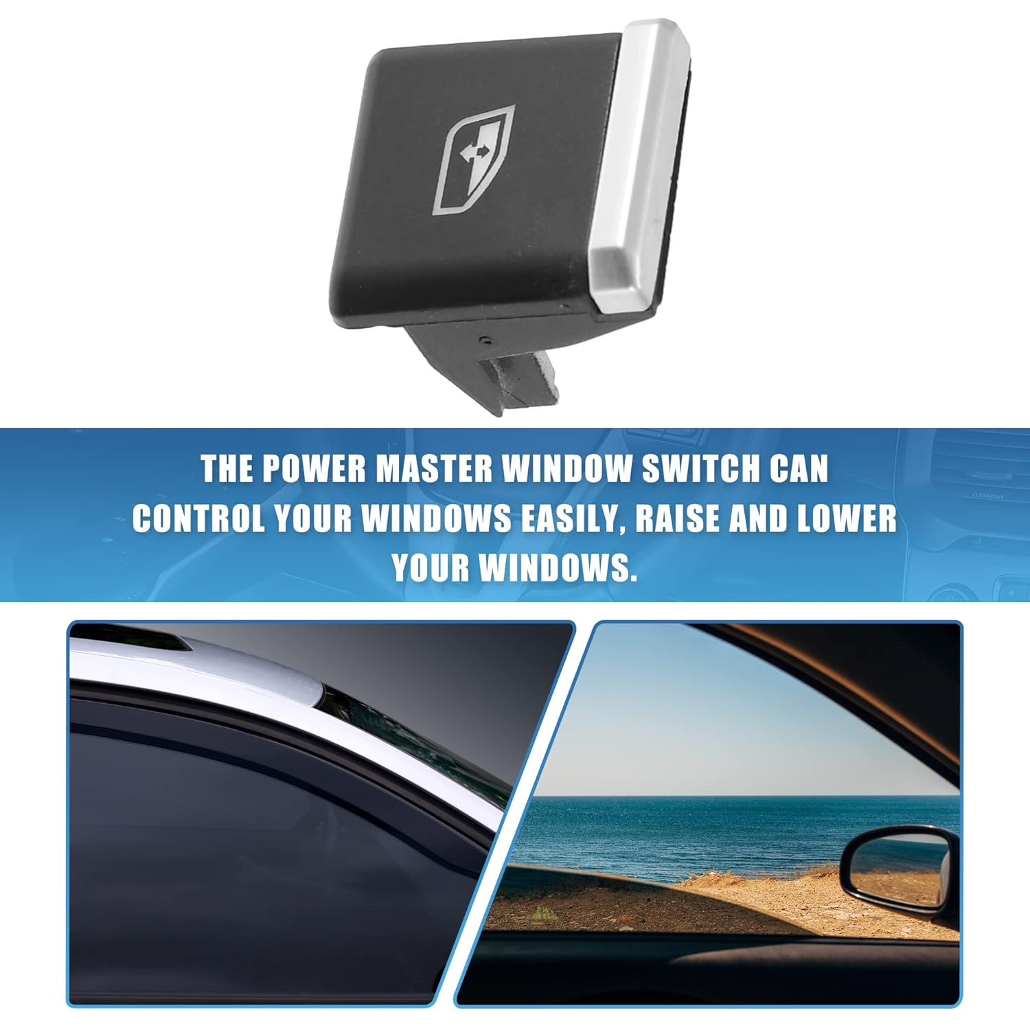 X AUTOHAUX 7PP959858R 7PP959858AF Car Master Power Window Switch Front Left Driver Side Automotive Replacement Parts for Porsche Cayenne 2010-2015 for Porsche Macan 2014-2018 image number 5