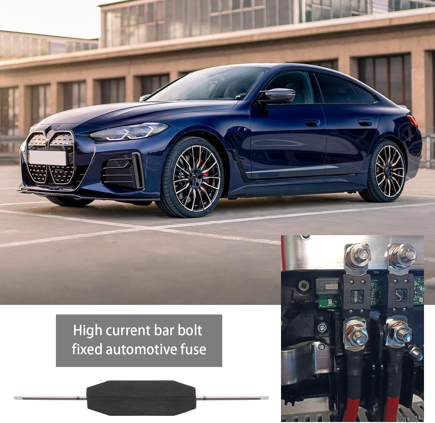 Create Idea 5Pcs Mega 60A High Current Car Fuses Bolt-On Design Copper Alloy Car Safety for Cars Trucks Construction Vehicles Agricultural Machinery Buses and Caravans image number 4