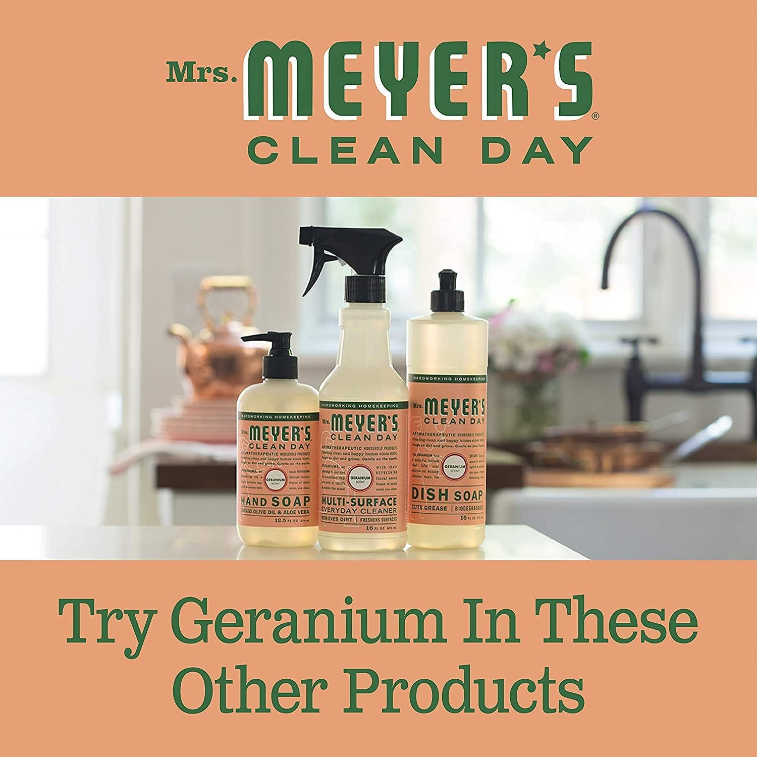 Mrs. Meyer'S Clean Day Mrs. Meyer'S Hand Soap Liq Geranium 12.5 Fz image number 1