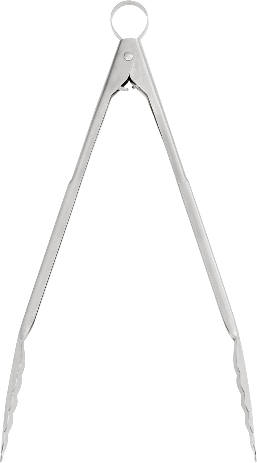 Cuisipro 57578 Serving Stainless Steel Locking Tong, 30.5 Cm - 12-Inch, Silver