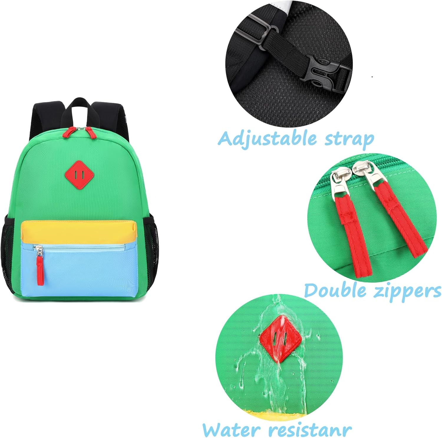 PRLINJSK Toddler Backpack, Kids Backpack for Boys, Preschool Backpack, Mini Kindergarten Bookbag for Boys image number 7