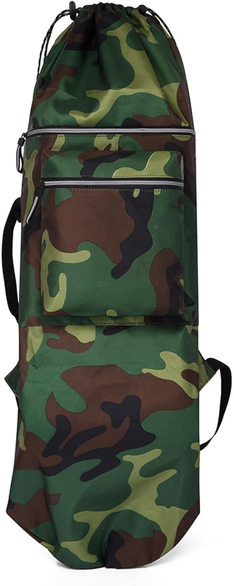 Skateboard Bag Backpack - Night Reflective Adjustable Straps Multi-Pocket for Sports Gear Accessories