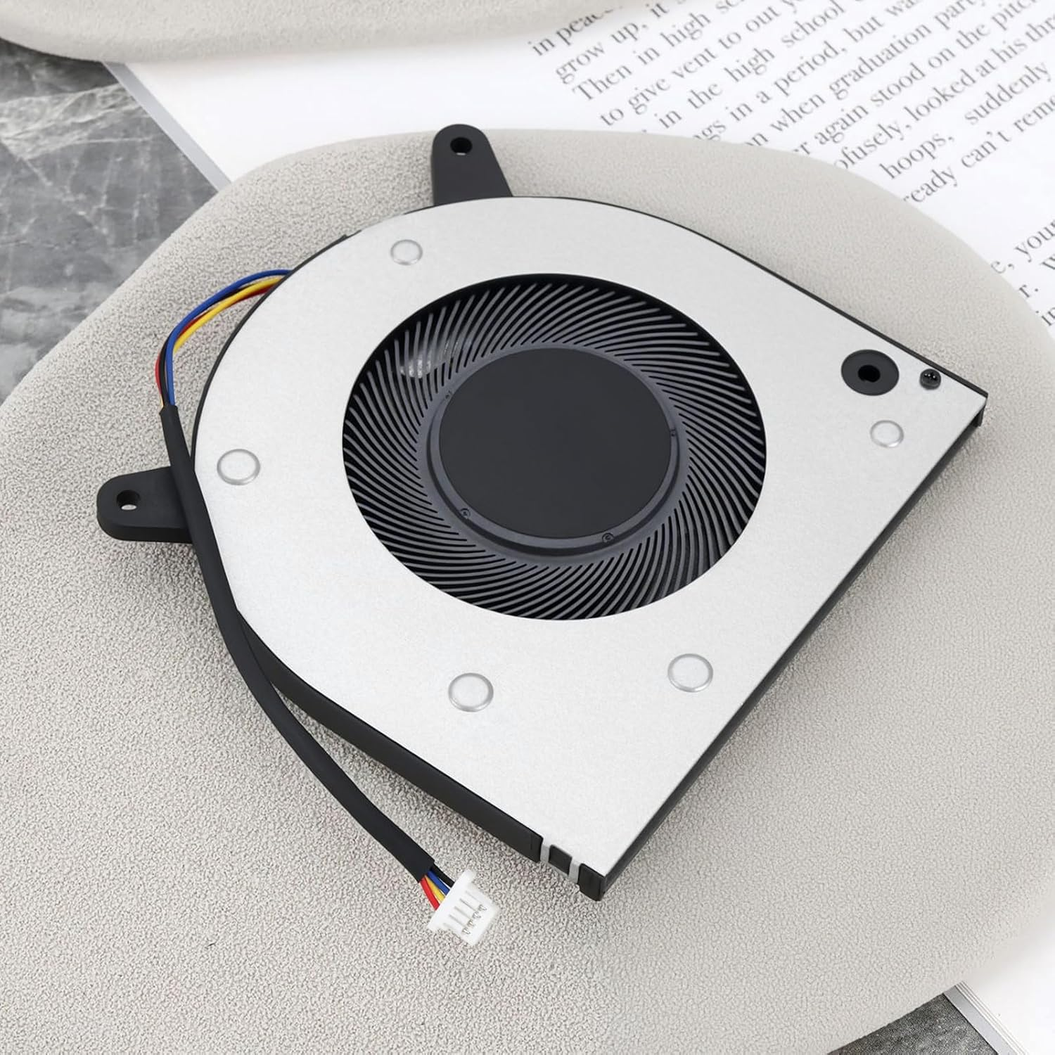 Create Idea 1Pc DC5V 0.50A 4-Pin Laptop CPU Cooling Fan Laptop Radiator Compatible with LGA 1155 Socket H2 BF07505H05FP Notebook Heatsink Part image number 2