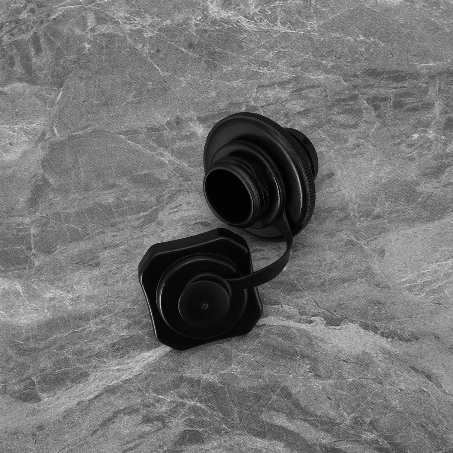 YINETTECH 1Pc Inflatable Bathtub Replacement Valve Cover Diameter 23.5Mm Compatible with Bestway Compatible with Lay-Z-Spa Replacement Part F4C009B Black Plastic image number 2