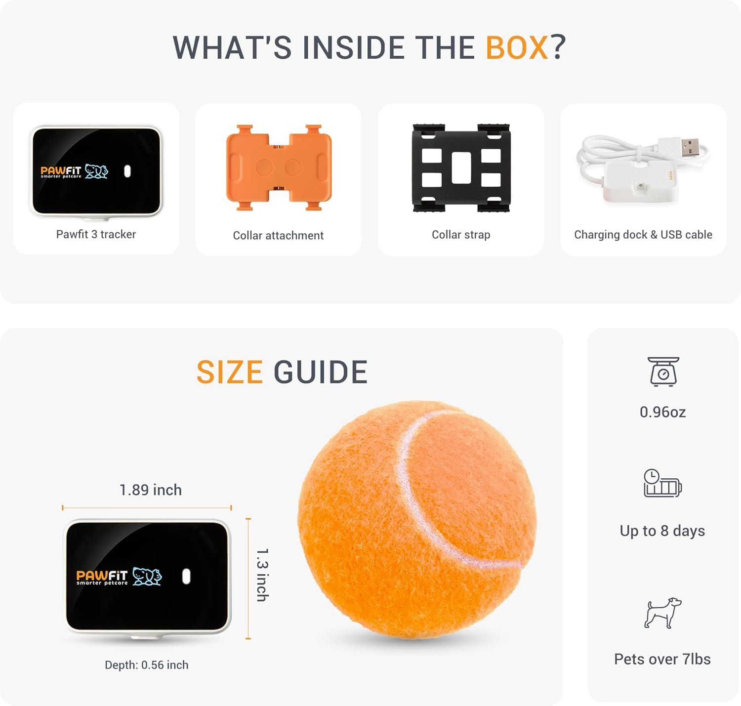 Pawfit 3 GPS Pet Tracker GPS Dog Tracker 4G Live Satellite Tracking, Multiple Smart Alerts, Fully Waterproof Activity Monitor for Dogs, Unlimited Range, Remote Voice Recall, Fits All Collars image number 2