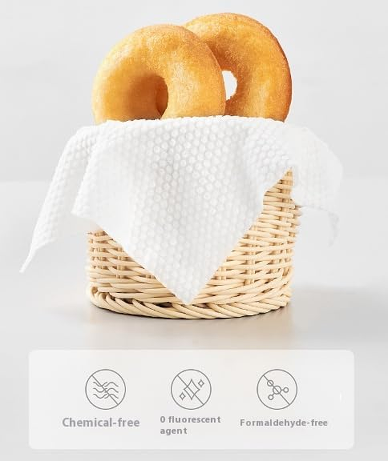 Disposable Face Towel, Extra Thick Cotton Tissue, 100% Cotton Lint Free Unscented Dry Wipes, Facial Clean Washcloth Tissue, Make up Removing Wipes Ultra Soft for Sensitive Skin Cleaning (6 Packs) image number 5