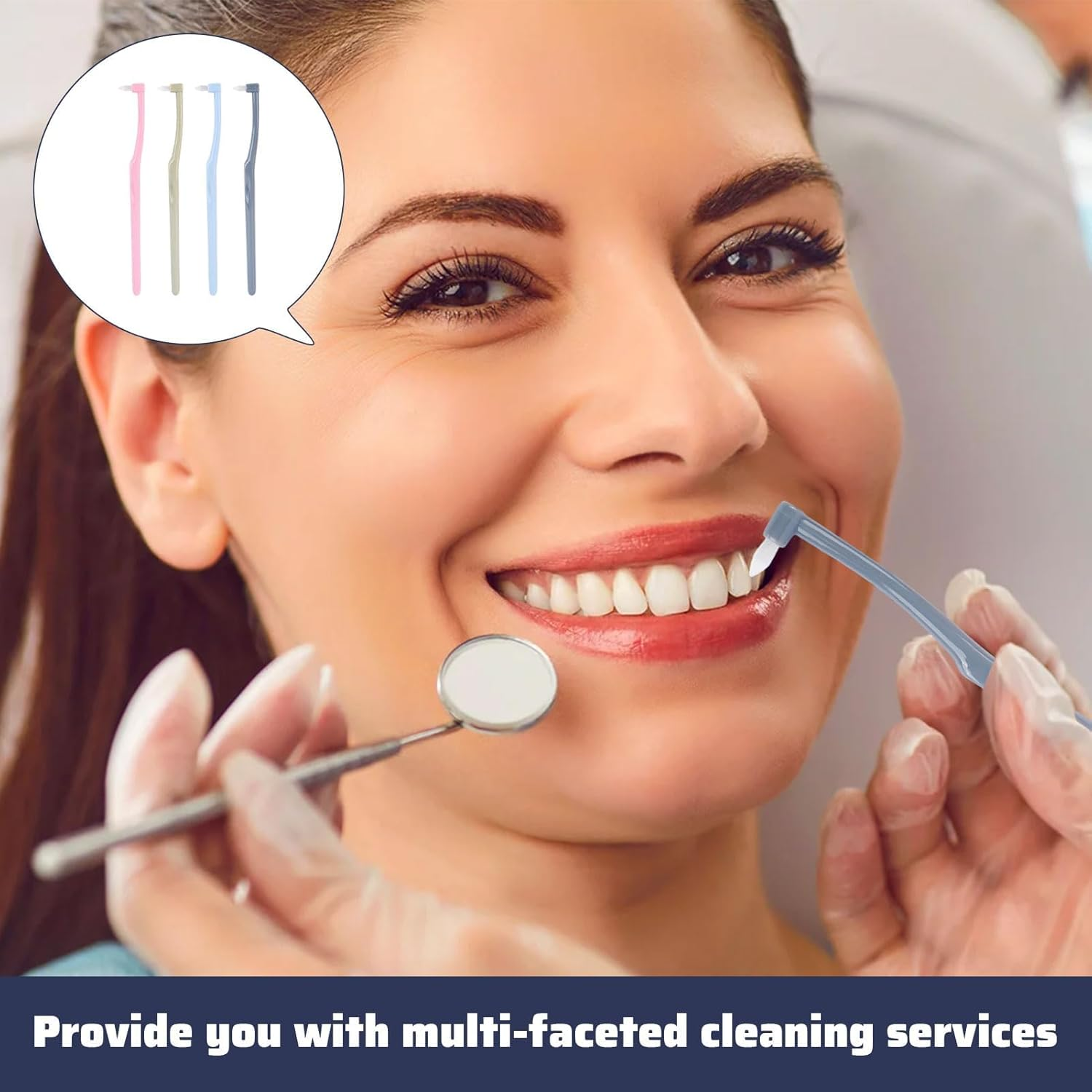 12 Pcs Interdental Toothbrush, Tufted Toothbrushes, Soft Single Interspace Toothbrush, Slim End Tufted Tapered Tooth Brush for Orthodontic Braces, Detail Cleaning, Tooth Brush for Line and Bridges image number 4