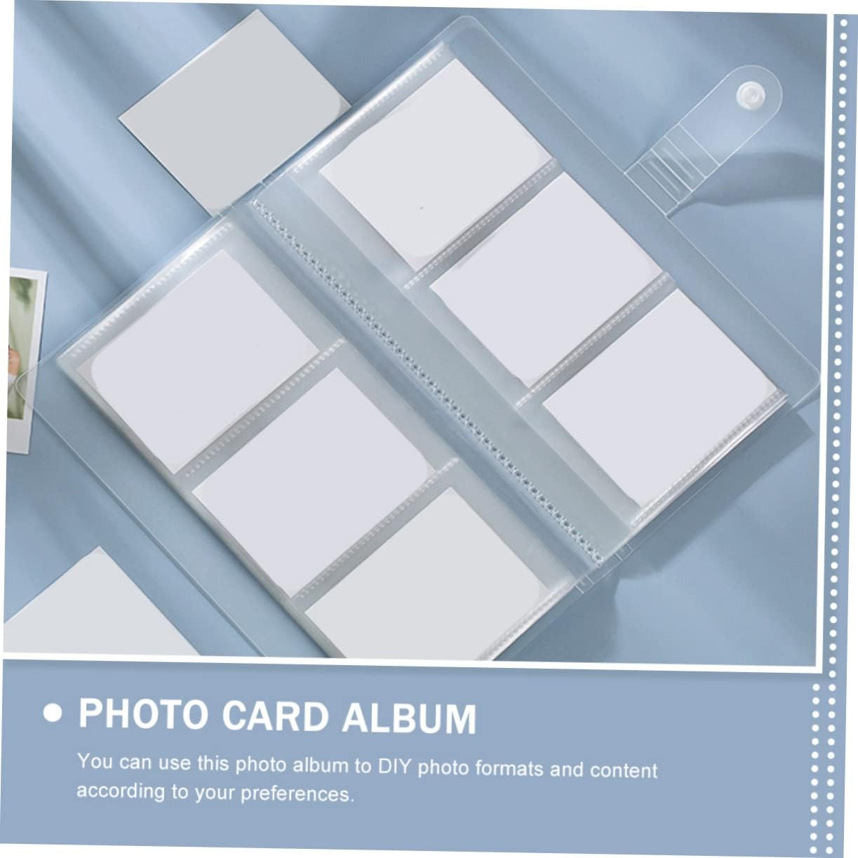 2Pcs Card Holder Booklet Cards Storage Album Picture Album Holder for Home Office Photocard Holder Post image number 4