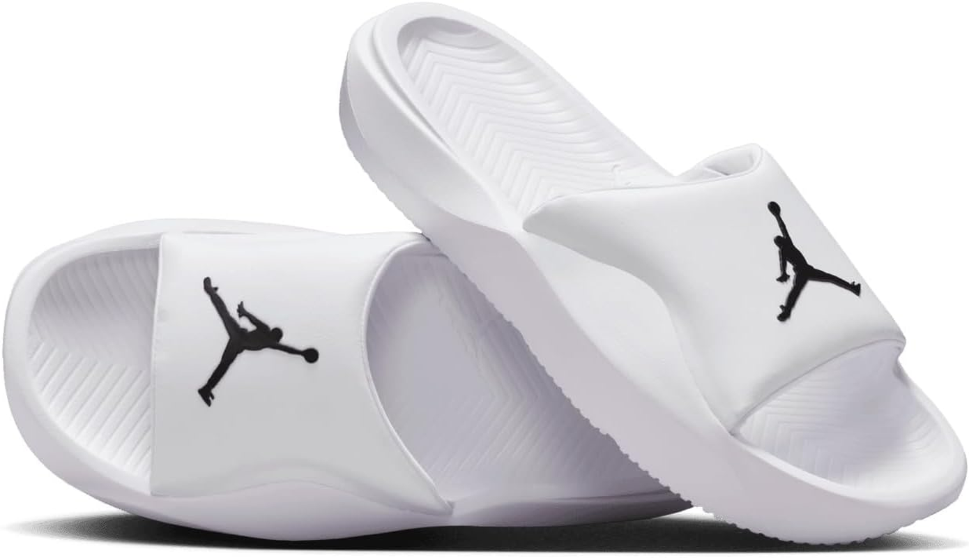 Jordan Franchise Mens Slides (HF3263-100, White/Black) image number 3