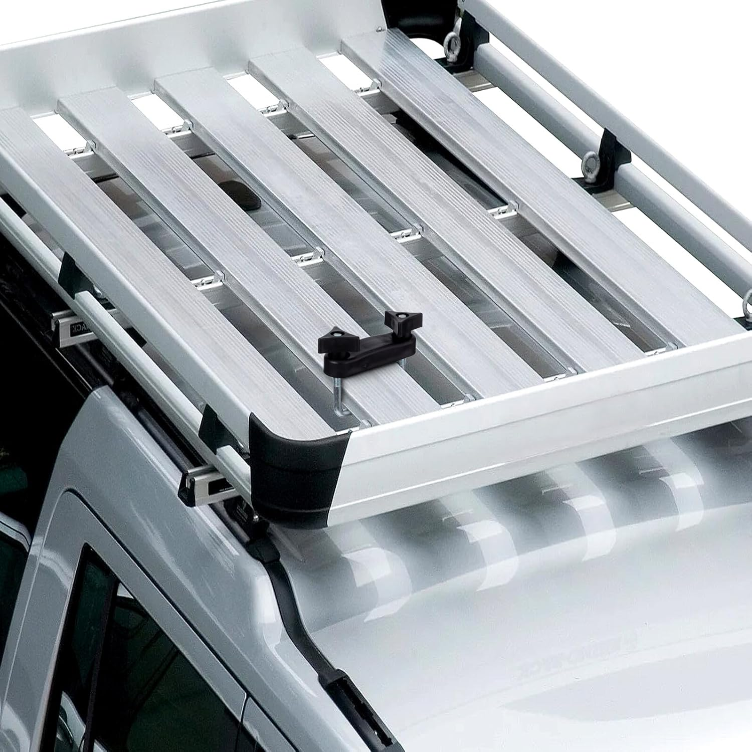 Car Rack Mount Clip Roof Luggage Accessories Crossbar Fixator Clamp for Cars Trucks Secure Heavy-Duty Vehicle Roof Rack Holder for Travel and Family Trips image number 3