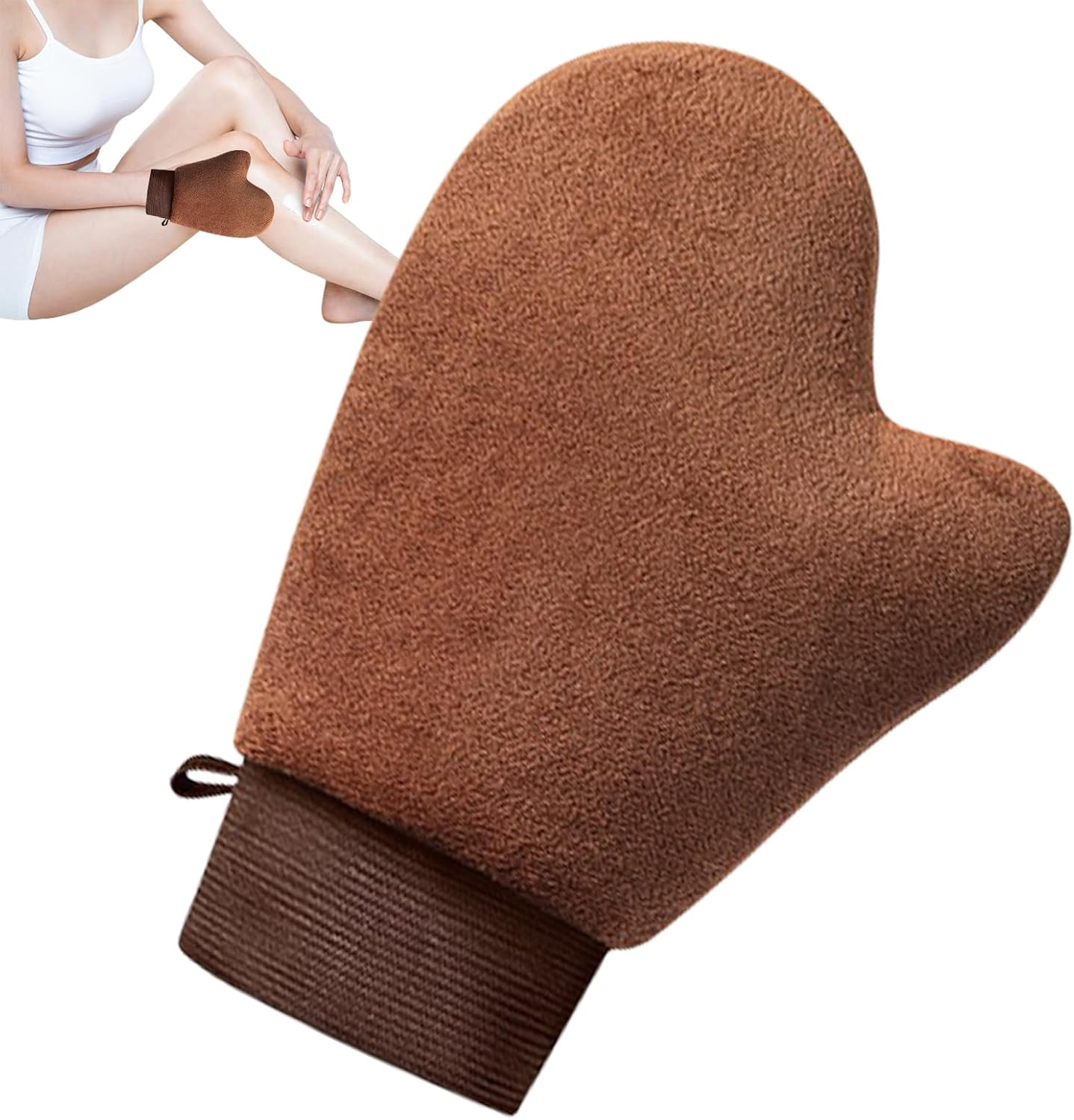 Tanning Glove - Tan Mitt Applicator with Elastic Wrist | Sunless Tanner Spray and Mousse Application Tool for Men Women Beach Camping Picnic Cycling Sports - Black image number 6