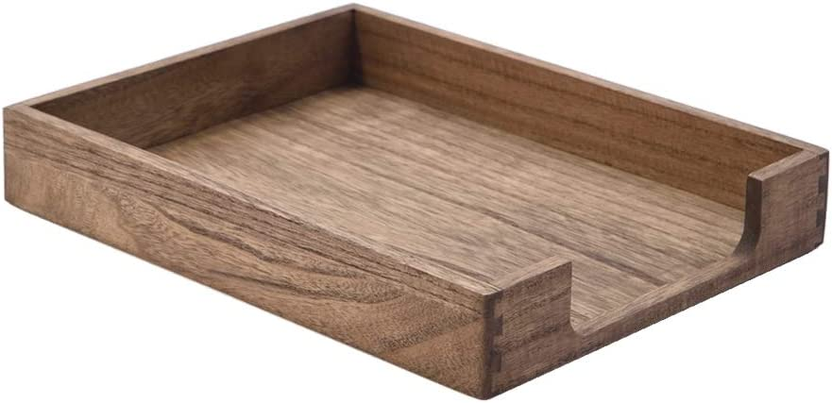Kirigen Wood Letter-Size Tray Single-Tier (TP-NA)- Wooden Tones Collection Front-Load Documents Tray for Office Desktop Organizer - Desk Magazine, File, Folder, Paper Holder Natural