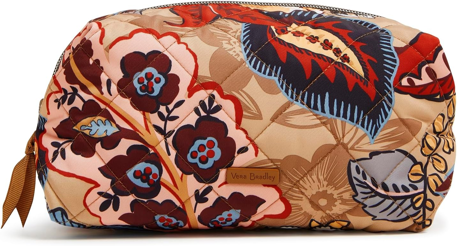 Vera Bradley Performance Twill Medium Cosmetic Makeup Organizer Bag