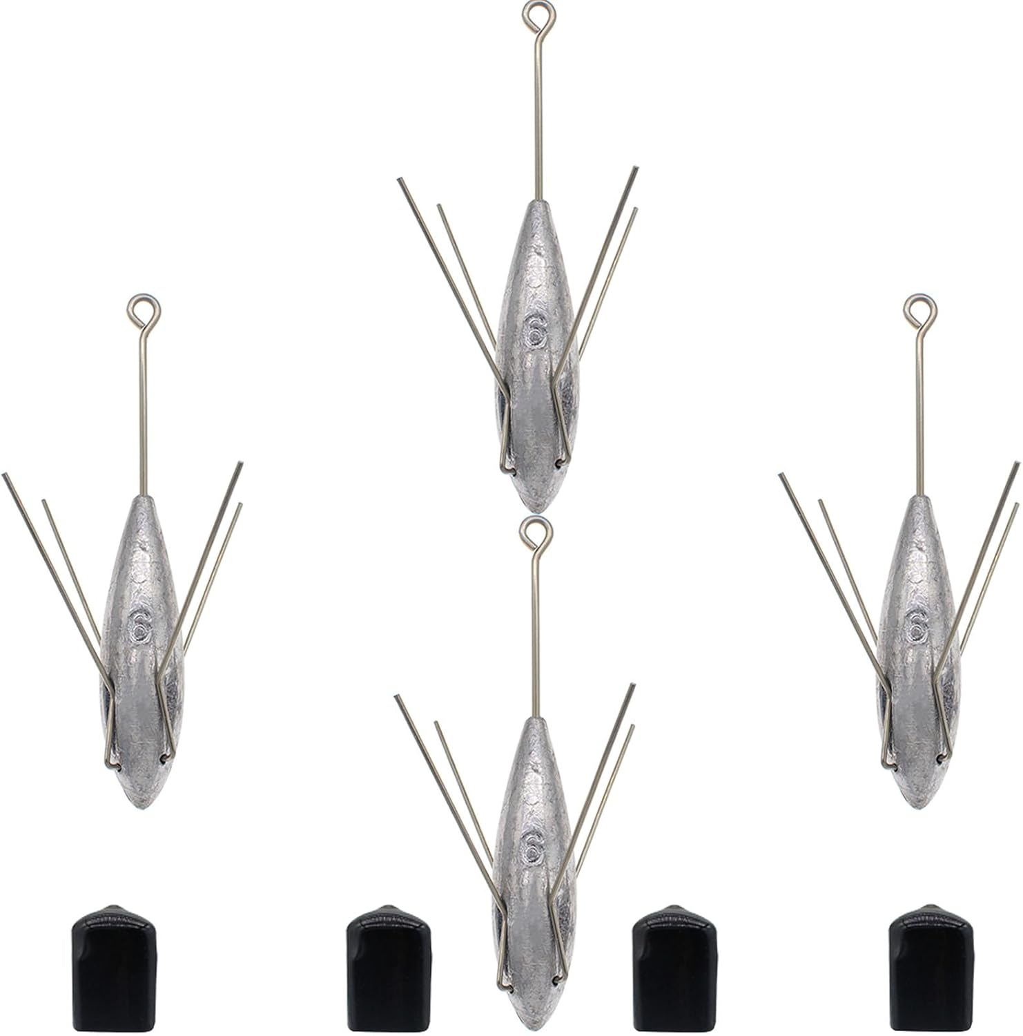Sputnik Sinker Fishing Weights Lead Fishing Equipment Long Tail Surfing Casting Spider Sinkers for Catfish Saltwater Beach Sand Ocean image number 1
