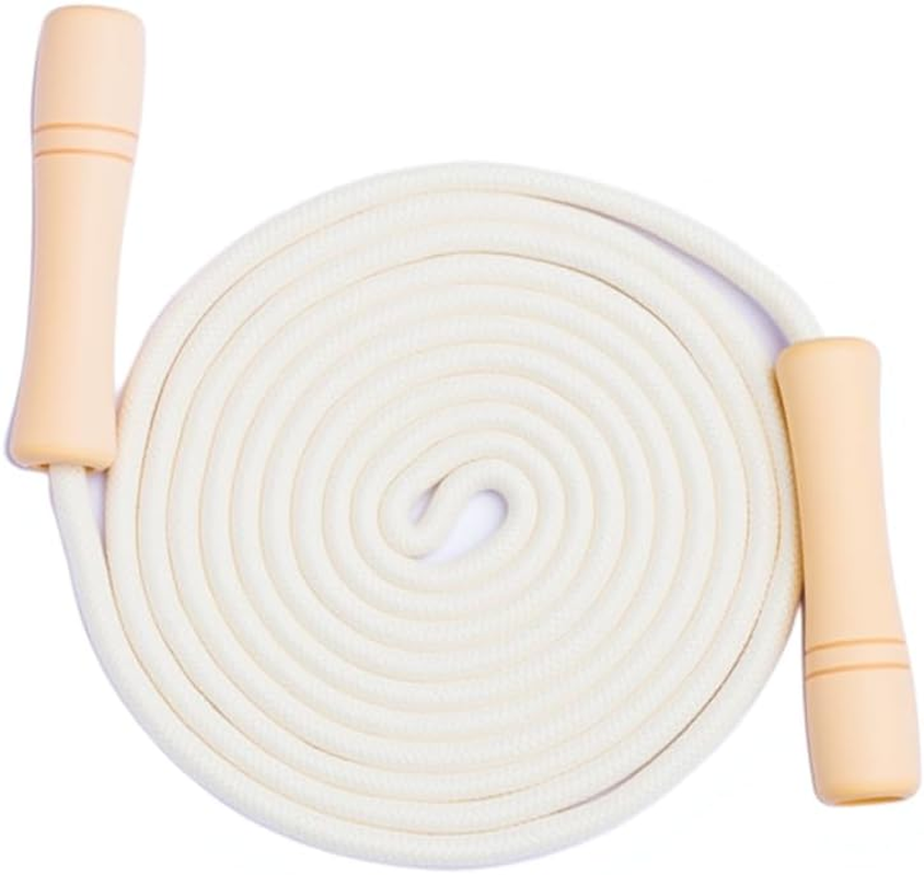 Cotton Jump Rope for Kids - Wooden Handle - Adjustable Cotton Braided Fitness Skipping Rope - Outdoor Fun Activity, Great Party Favor, Exercise Activity image number 6