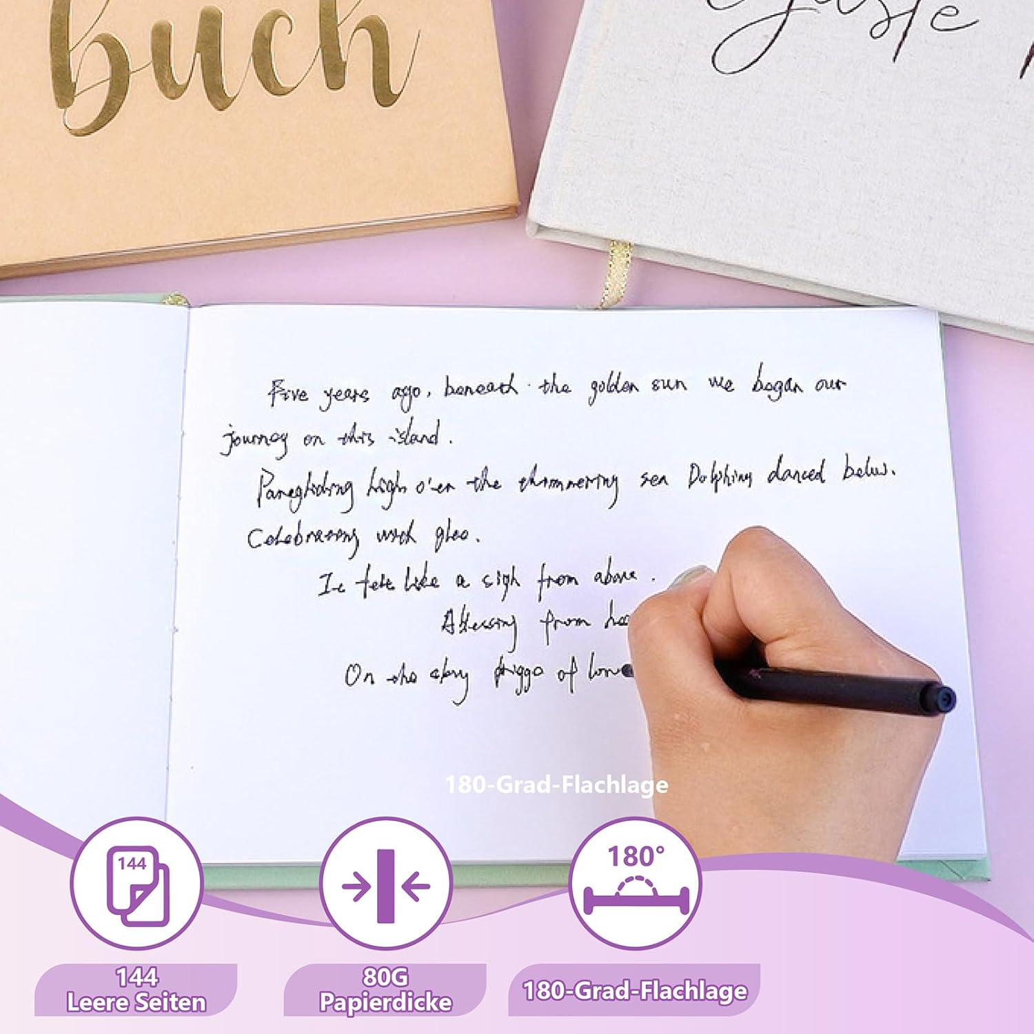 Blank Wedding Guest Book with Questions to Fill In, 144 Pages Wedding Guest Book for Memorable Memories, Wedding Guest Book, Wedding Album, Guest Book image number 5