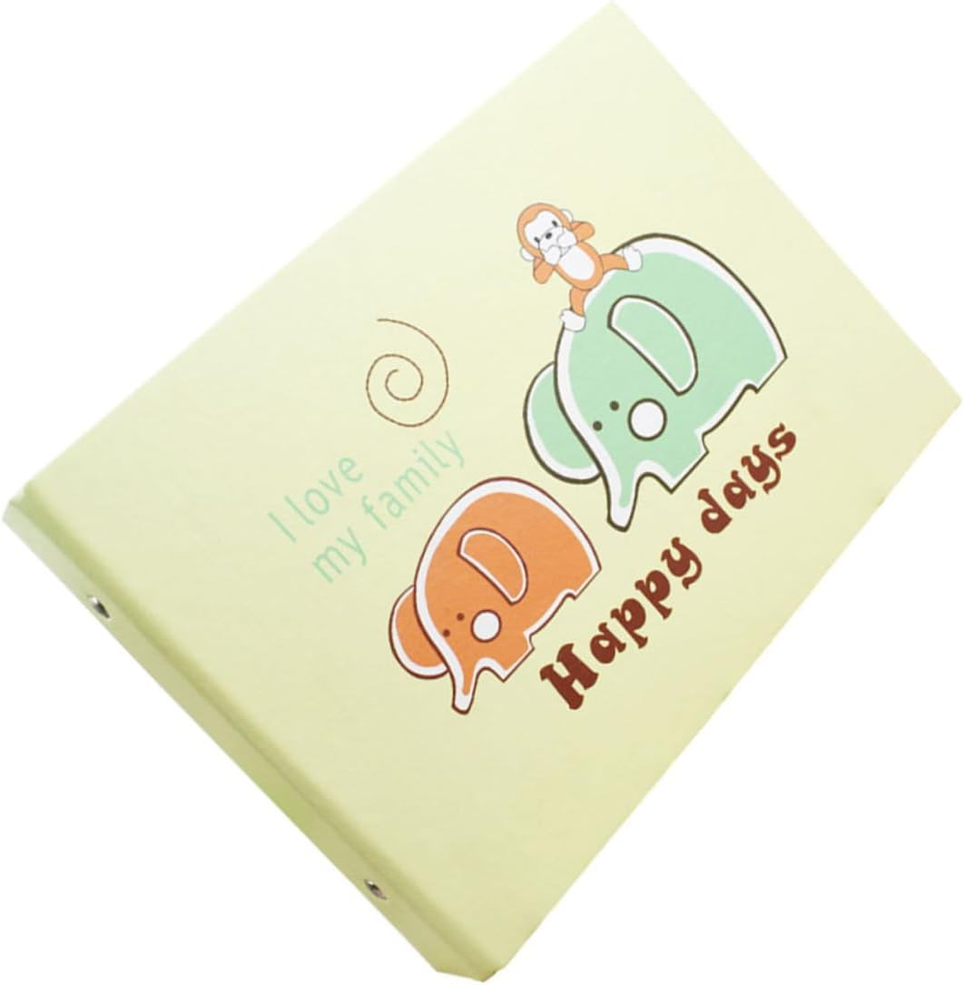 Cartoon Elephant Photo Album Diy Boys and Girls Scrapbook Commemorative Insert Book Double-Sided Picture Storage Creative Album image number 1