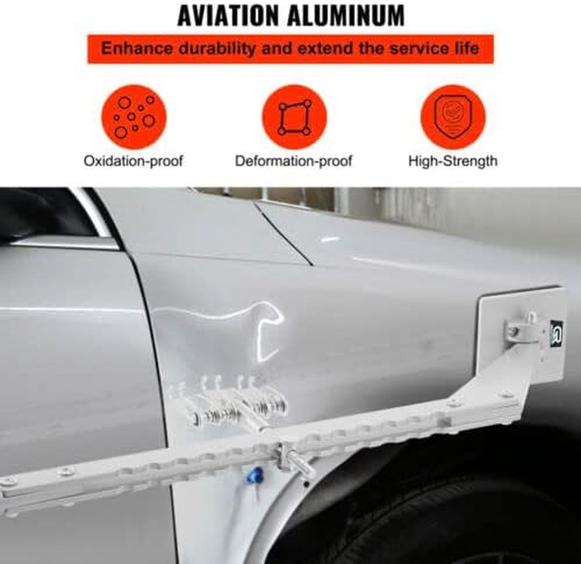 GRAUTOSPOT Car Dent Bar Puller Pull Lever Pulling Kit Removal Hammer Repair Auto Body Tool (Silvery) - Silvery image number 6