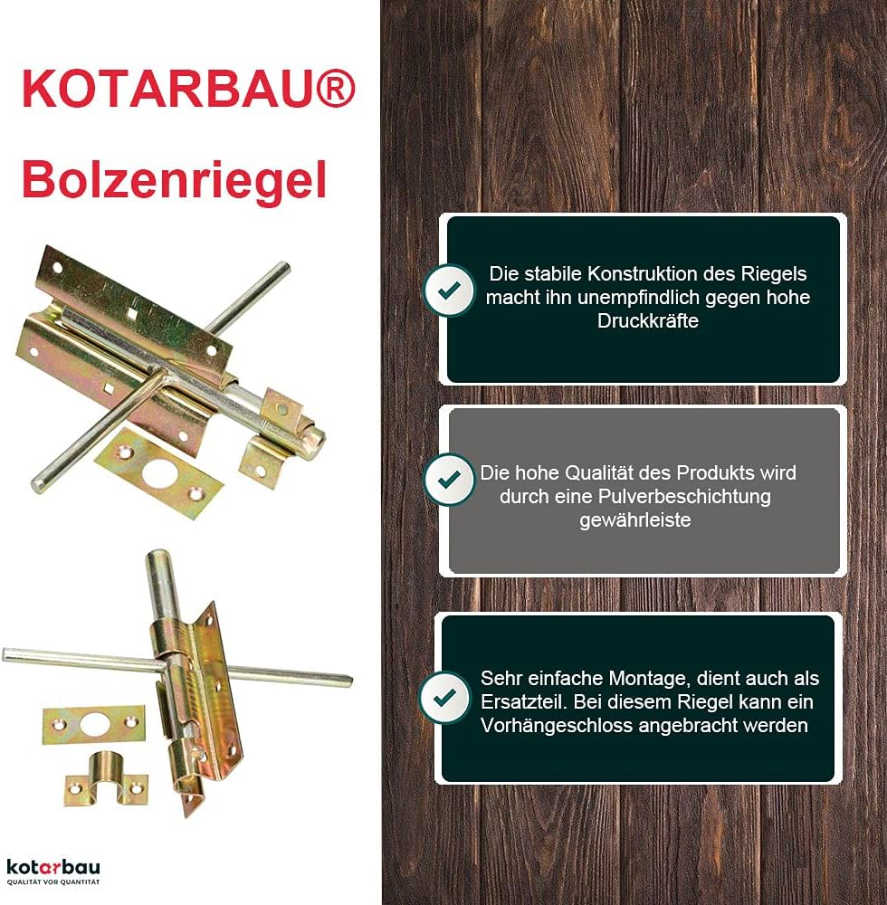 KOTARBAU 05907465900300 Bolt Latch, Yellow image number 4